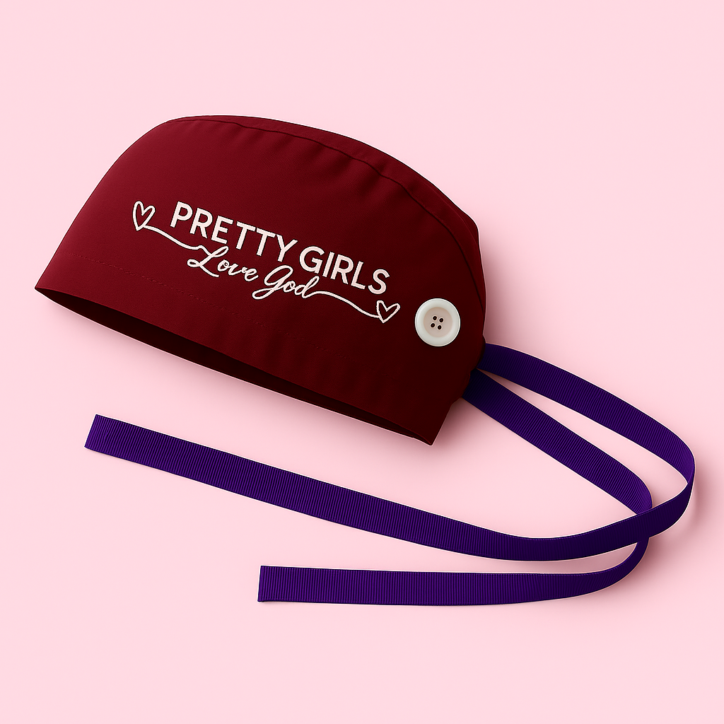 Pretty Girls Love God Scrub Cap
