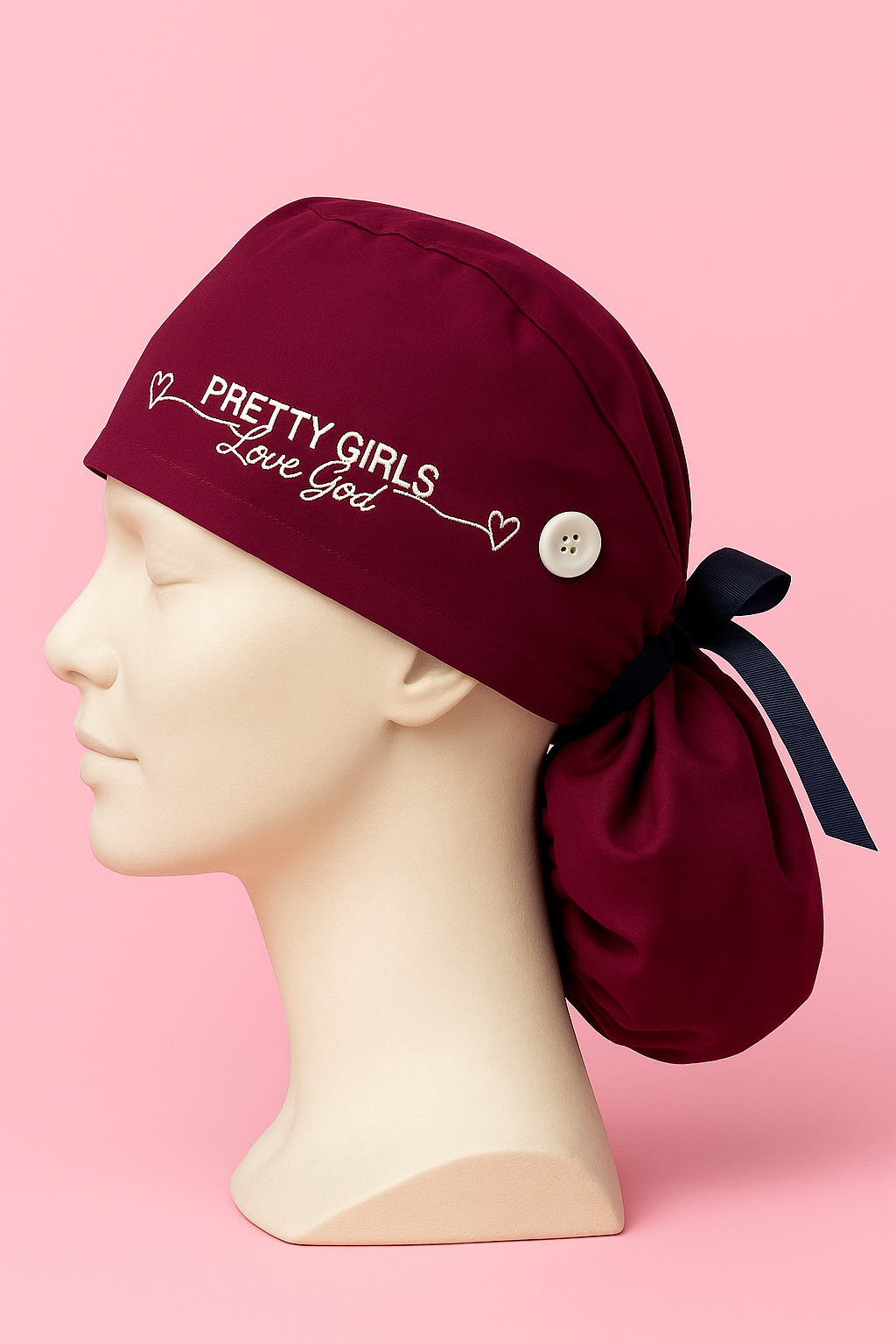 Pretty Girls Love God Scrub Cap