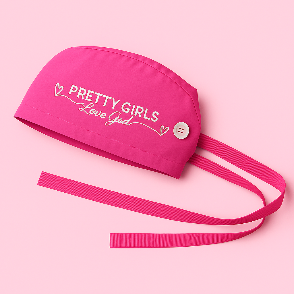 Pretty Girls Love God Scrub Cap
