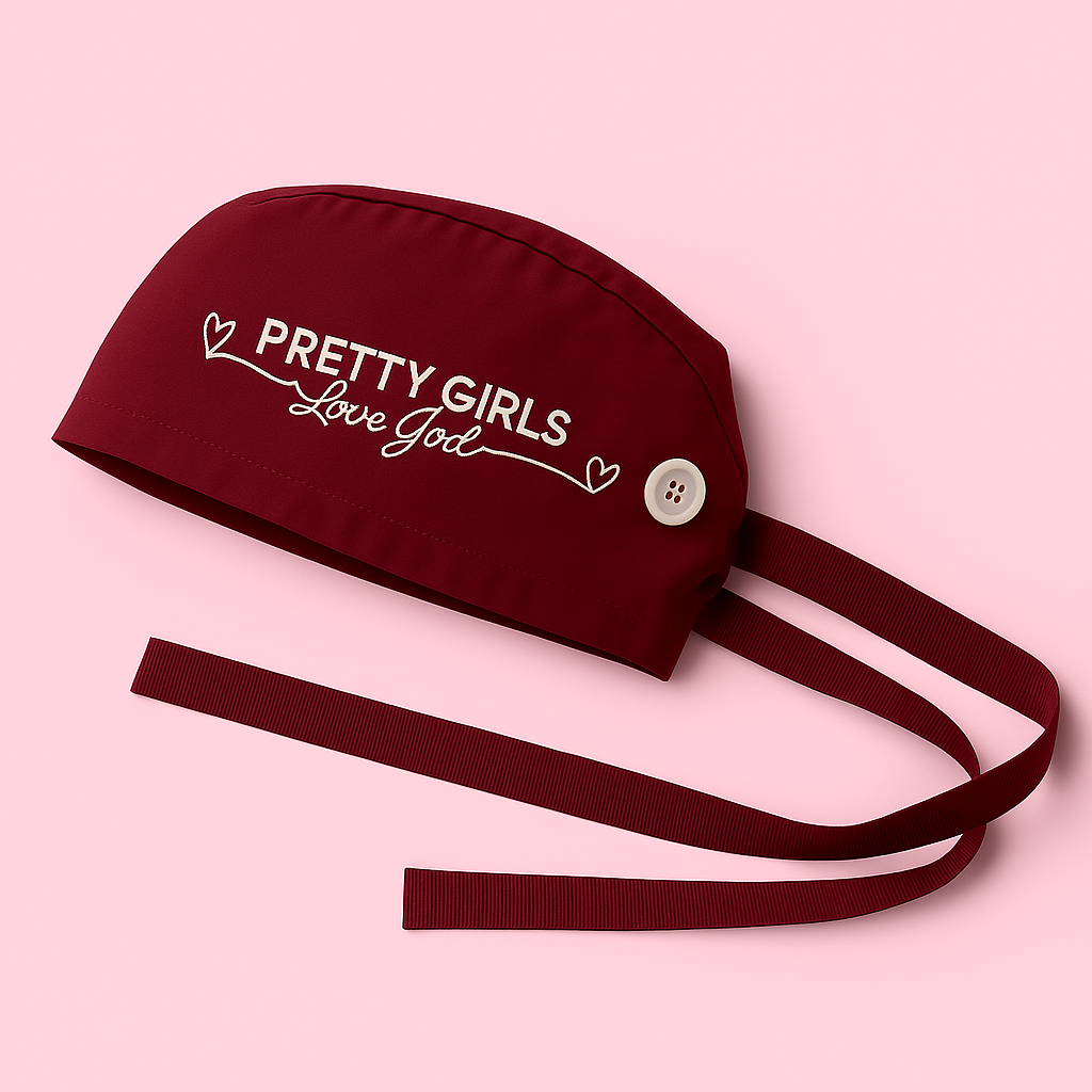 Pretty Girls Love God Scrub Cap