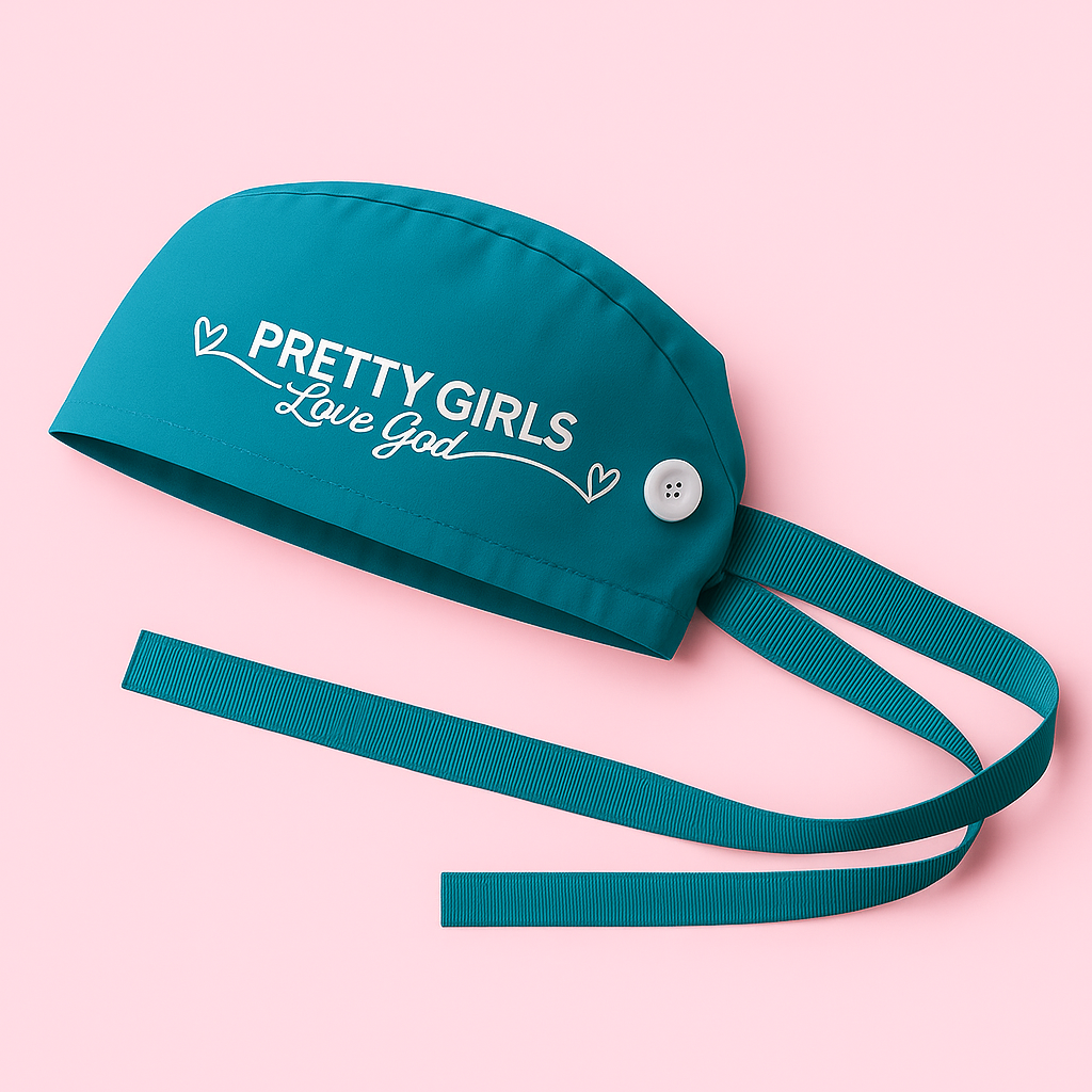 Pretty Girls Love God Scrub Cap
