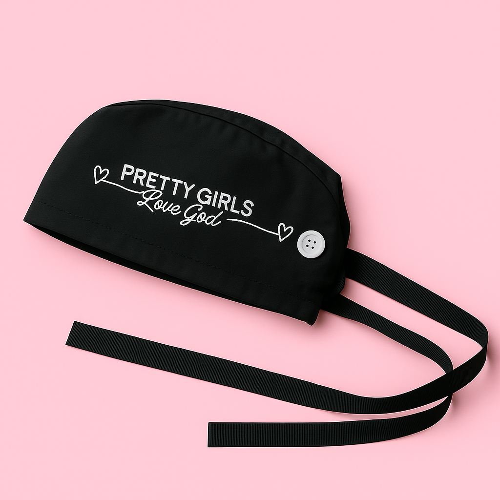 Pretty Girls Love God Scrub Cap