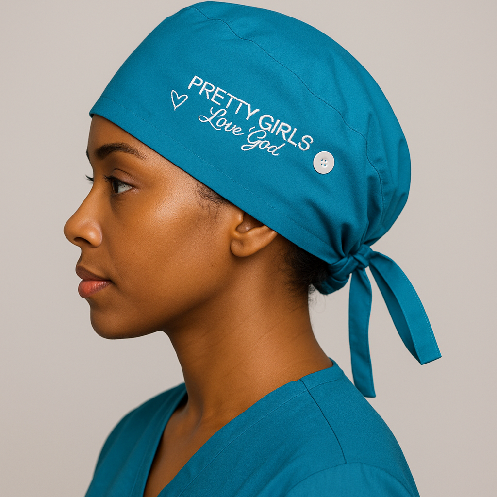 Pretty Girls Love God Scrub Cap