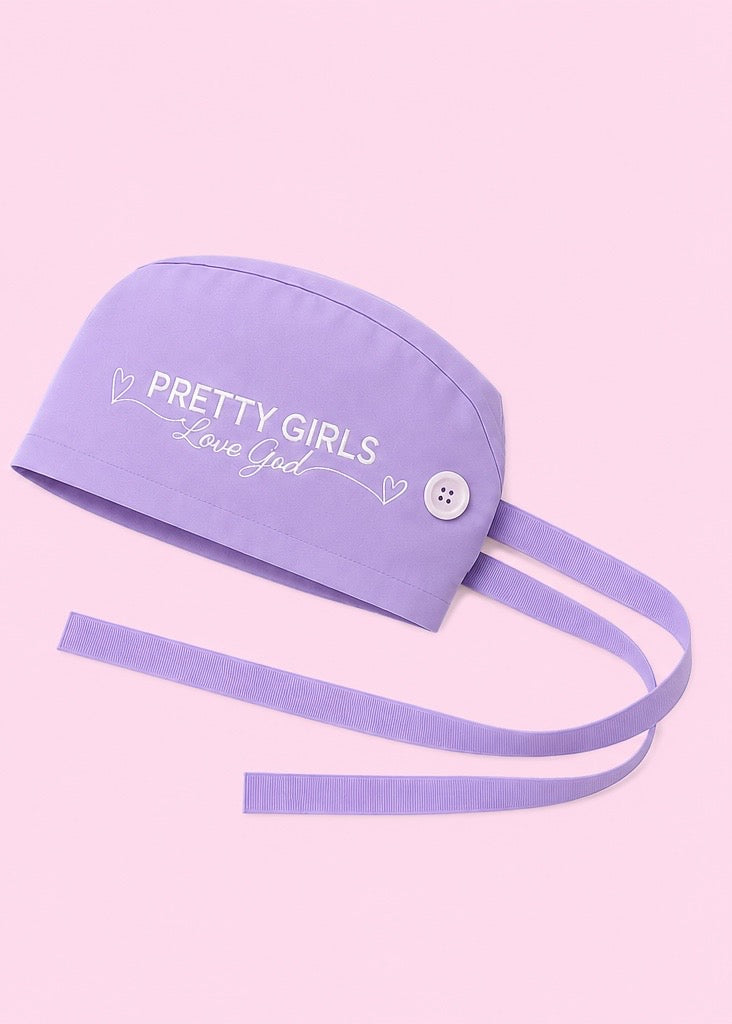 Pretty Girls Love God Scrub Cap